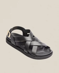 Mujer Yokono Sandalias Planas|Sandalia Plana Morena 005 Negro