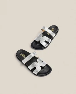 Mujer Yokono Sandalias Planas|Sandalia Plana Morena 125 Plata