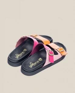 Mujer Yokono Sandalias Planas|Sandalia Plana Morena 004 Rosa