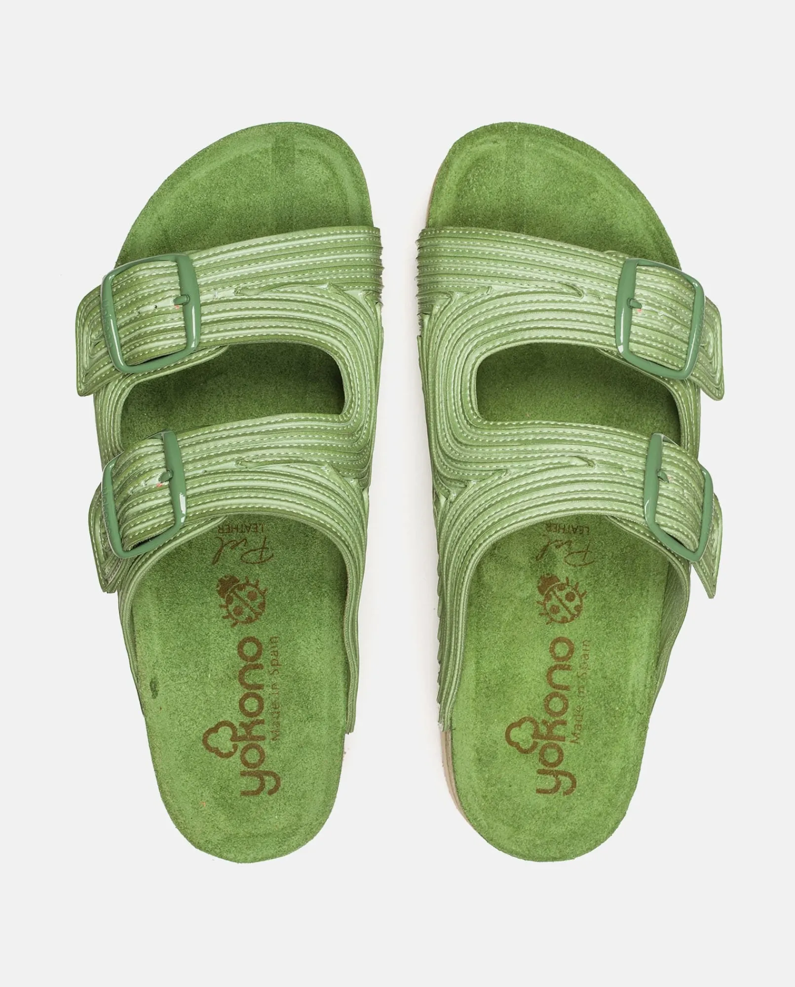Mujer Yokono Sandalias Planas|Sandalia Plana Noja 003 Verde