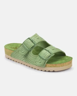Mujer Yokono Sandalias Planas|Sandalia Plana Noja 003 Verde