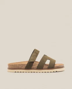 Mujer Yokono Sandalias Planas|Sandalia Plana Petra 125 Verde