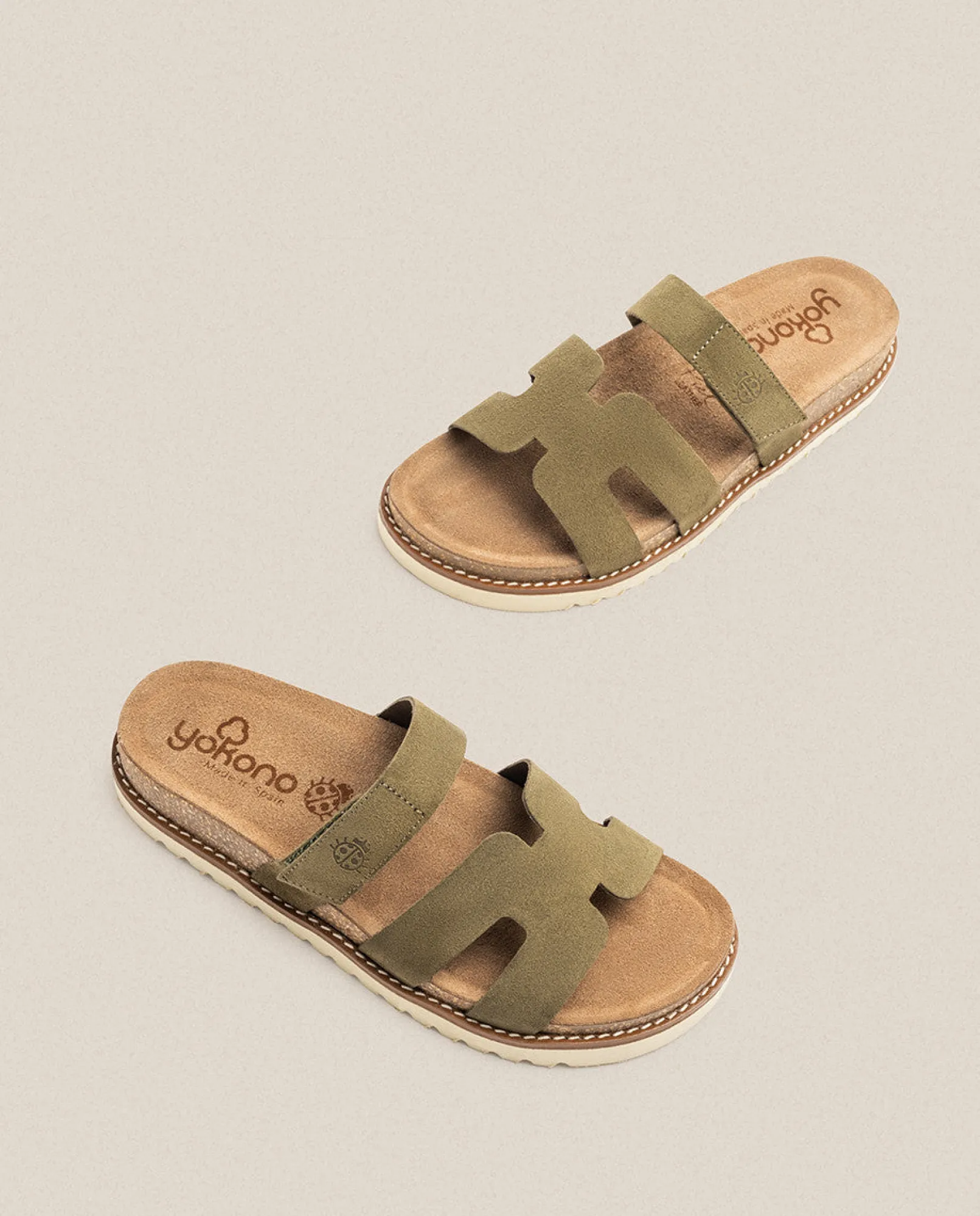 Mujer Yokono Sandalias Planas|Sandalia Plana Petra 125 Verde