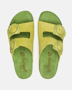 Mujer Yokono Sandalias Planas|Sandalia Plana Rolan 700 Verde