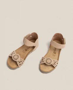 Mujer Yokono Sandalias Planas|Sandalia Plana Villa 086 Beige