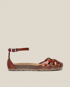 Mujer Yokono Sandalias Planas|Sandalia Plana Villa 011 Marron
