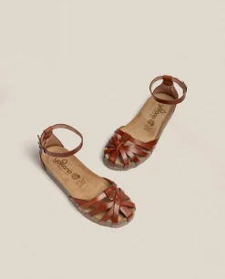 Mujer Yokono Sandalias Planas|Sandalia Plana Villa 011 Marron