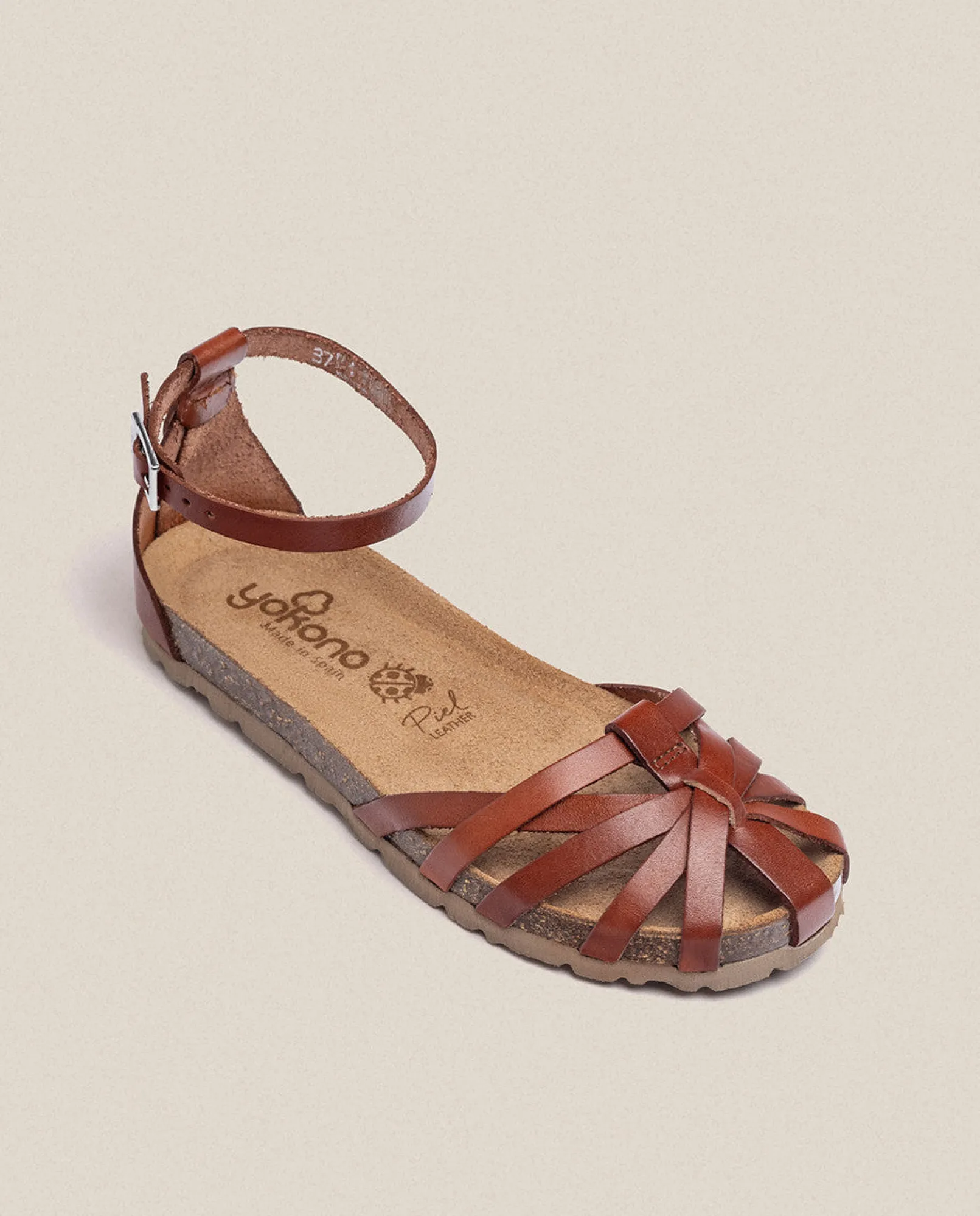 Mujer Yokono Sandalias Planas|Sandalia Plana Villa 011 Marron