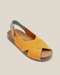 Mujer Yokono Sandalias Planas|Sandalia Plana Villa 175 Naranja