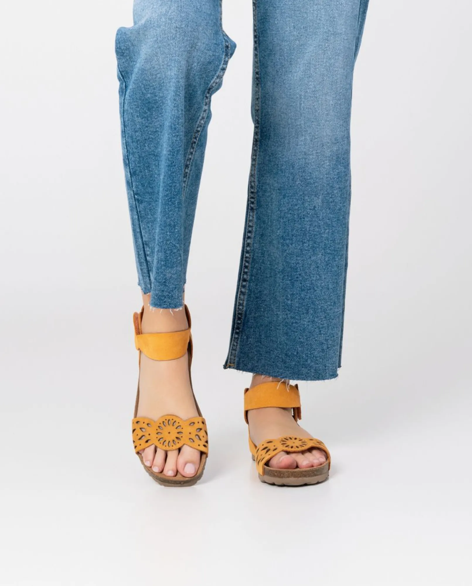 Mujer Yokono Sandalias Planas|Sandalia Plana Villa 086 Naranja
