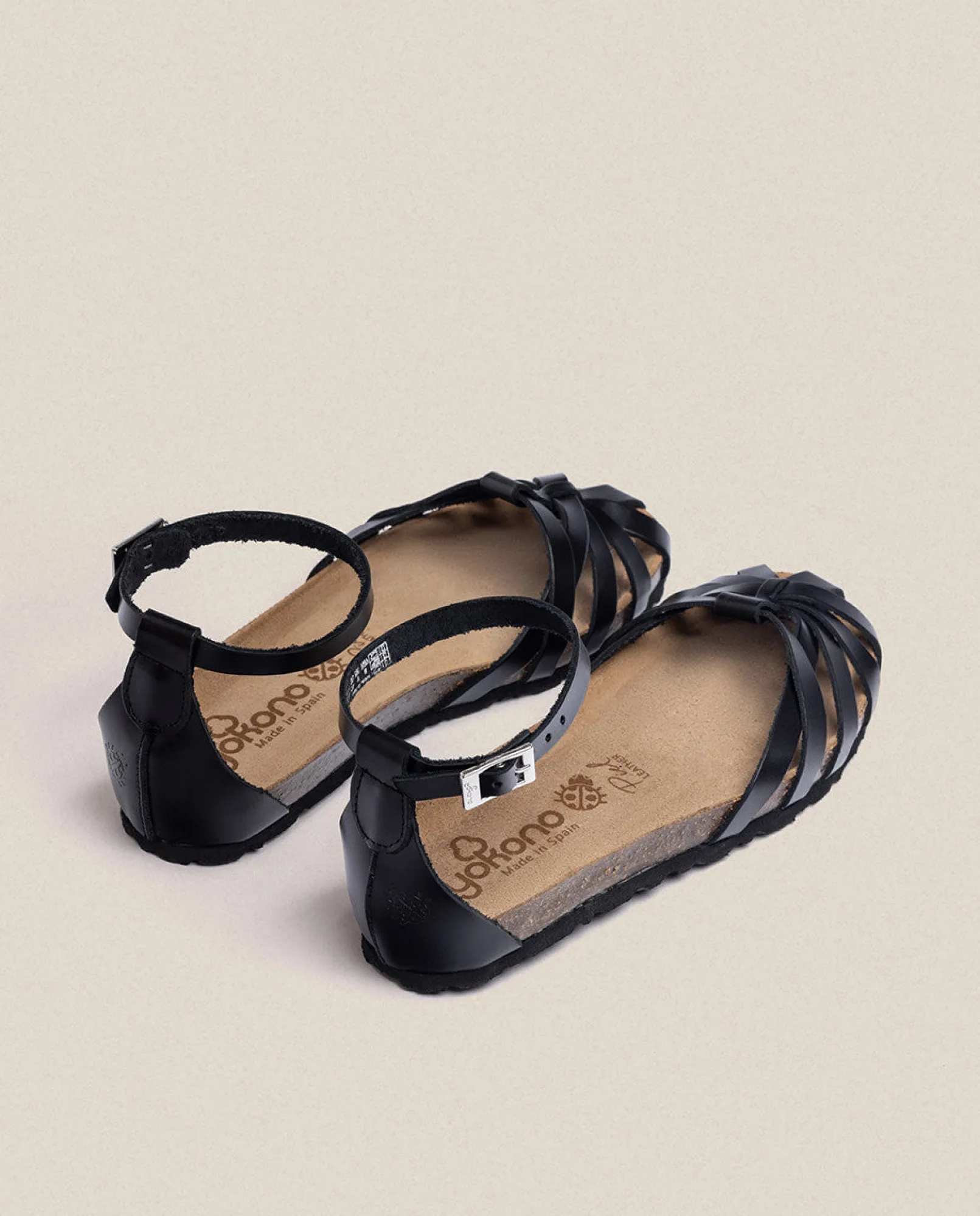 Mujer Yokono Sandalias Planas|Sandalia Plana Villa 011 Negro