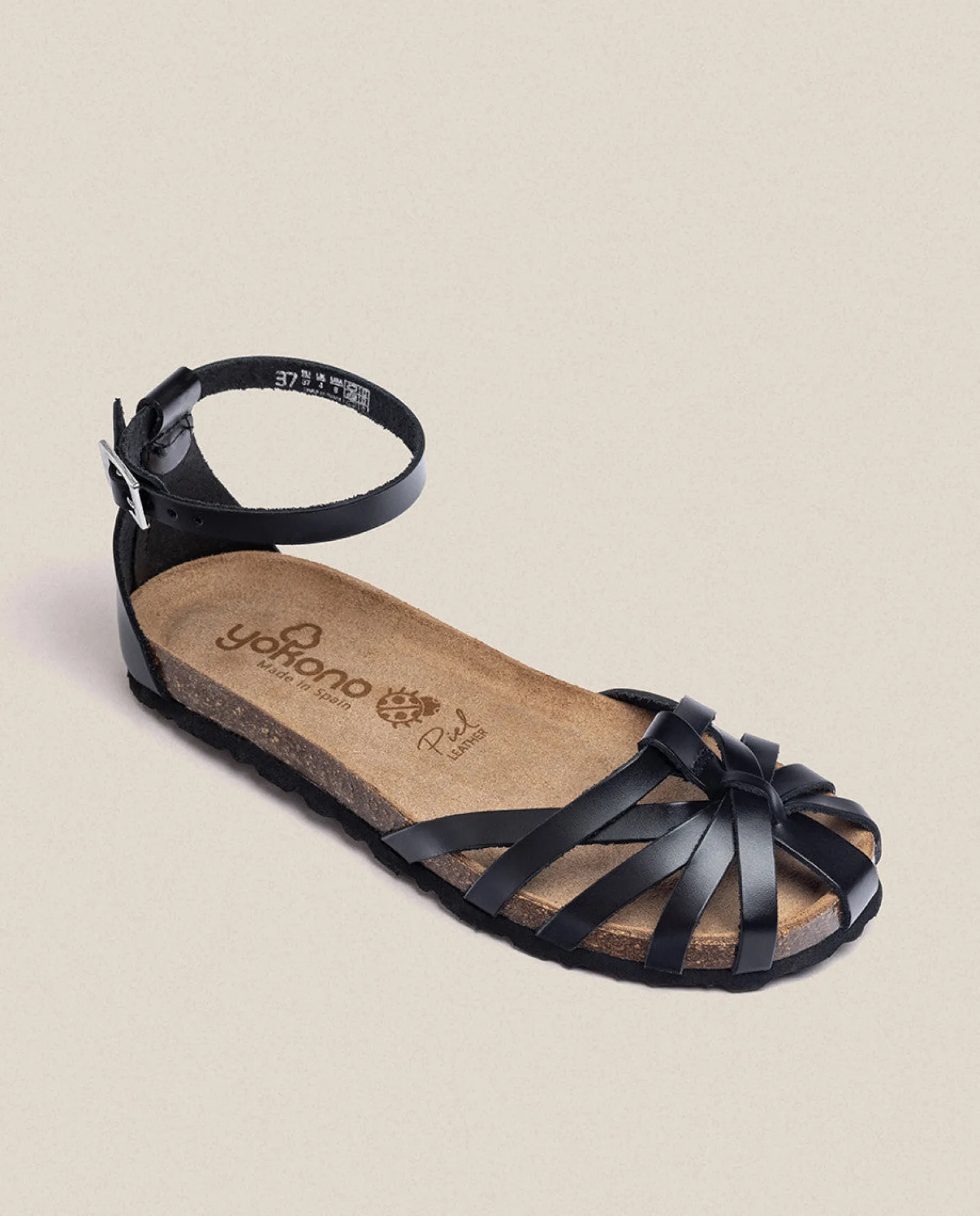 Mujer Yokono Sandalias Planas|Sandalia Plana Villa 011 Negro