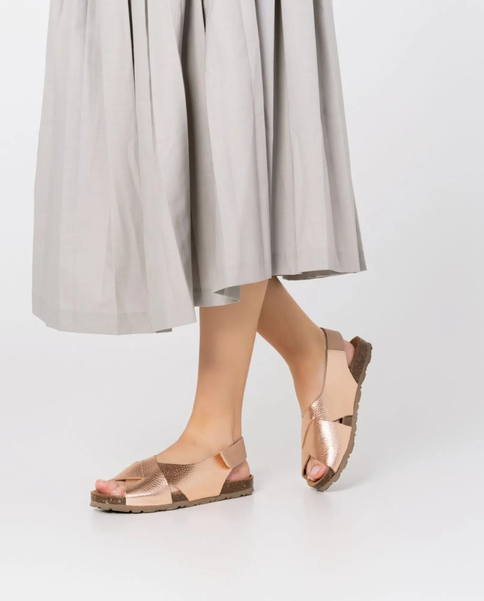 Mujer Yokono Sandalias Planas|Sandalia Plana Villa 175 Rosa