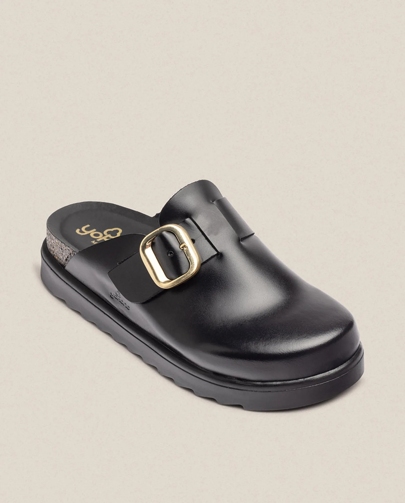 Mujer Yokono Zuecos|Sandalias De Plataforma|Zapato De Plataforma TUNEZ-599 Negro