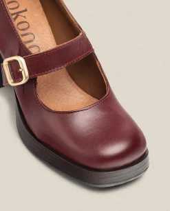 Mujer Yokono Zapatos|Zapato De Tacón KOLIN-010 Burdeos