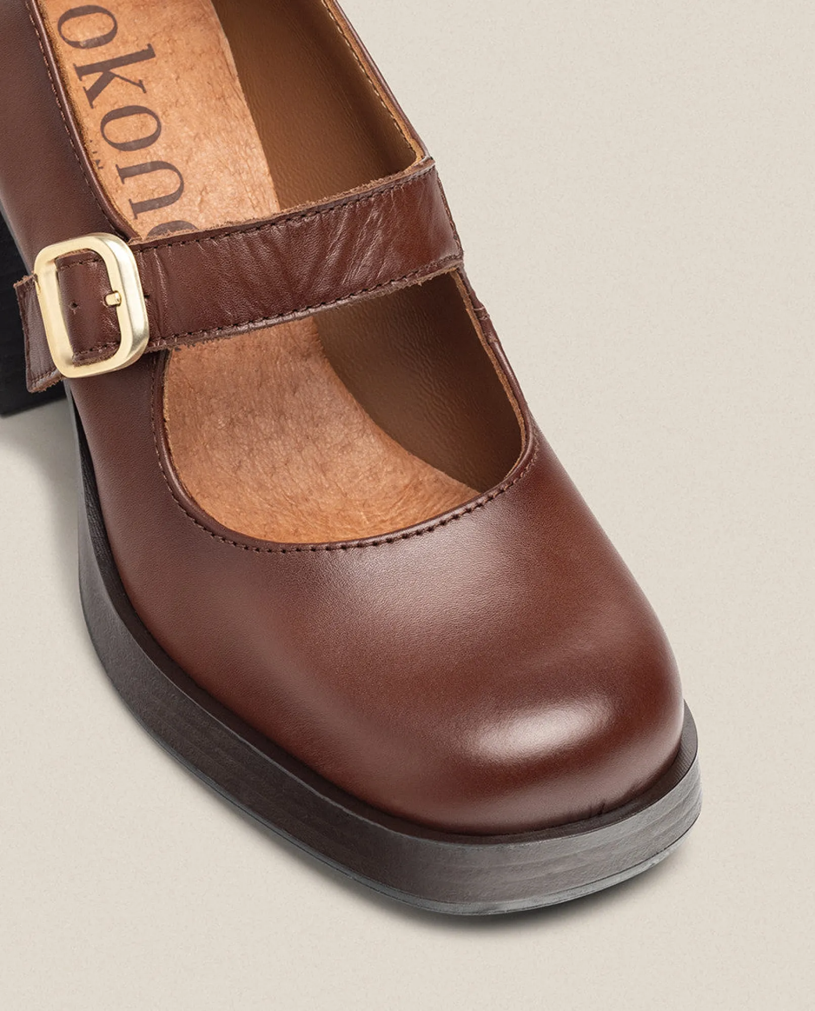 Mujer Yokono Zapatos|Zapato De Tacón KOLIN-010 Marrón