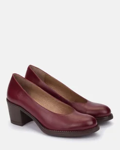 Mujer Yokono Zapatos|Zapato De Tacón LILLE-007 BURDEOS