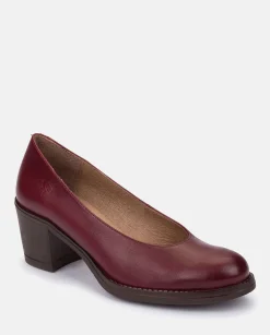 Mujer Yokono Zapatos|Zapato De Tacón LILLE-007 BURDEOS