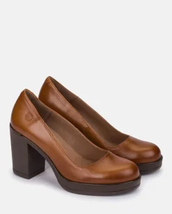Mujer Yokono Zapatos|Zapato De Tacón PILSEN-007 CUERO