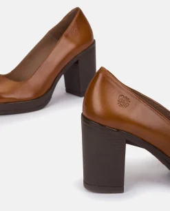 Mujer Yokono Zapatos|Zapato De Tacón PILSEN-007 CUERO