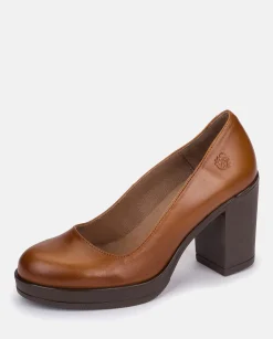 Mujer Yokono Zapatos|Zapato De Tacón PILSEN-007 CUERO