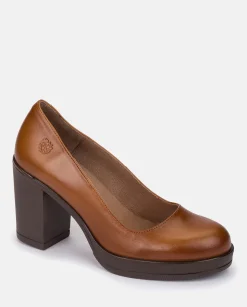 Mujer Yokono Zapatos|Zapato De Tacón PILSEN-007 CUERO