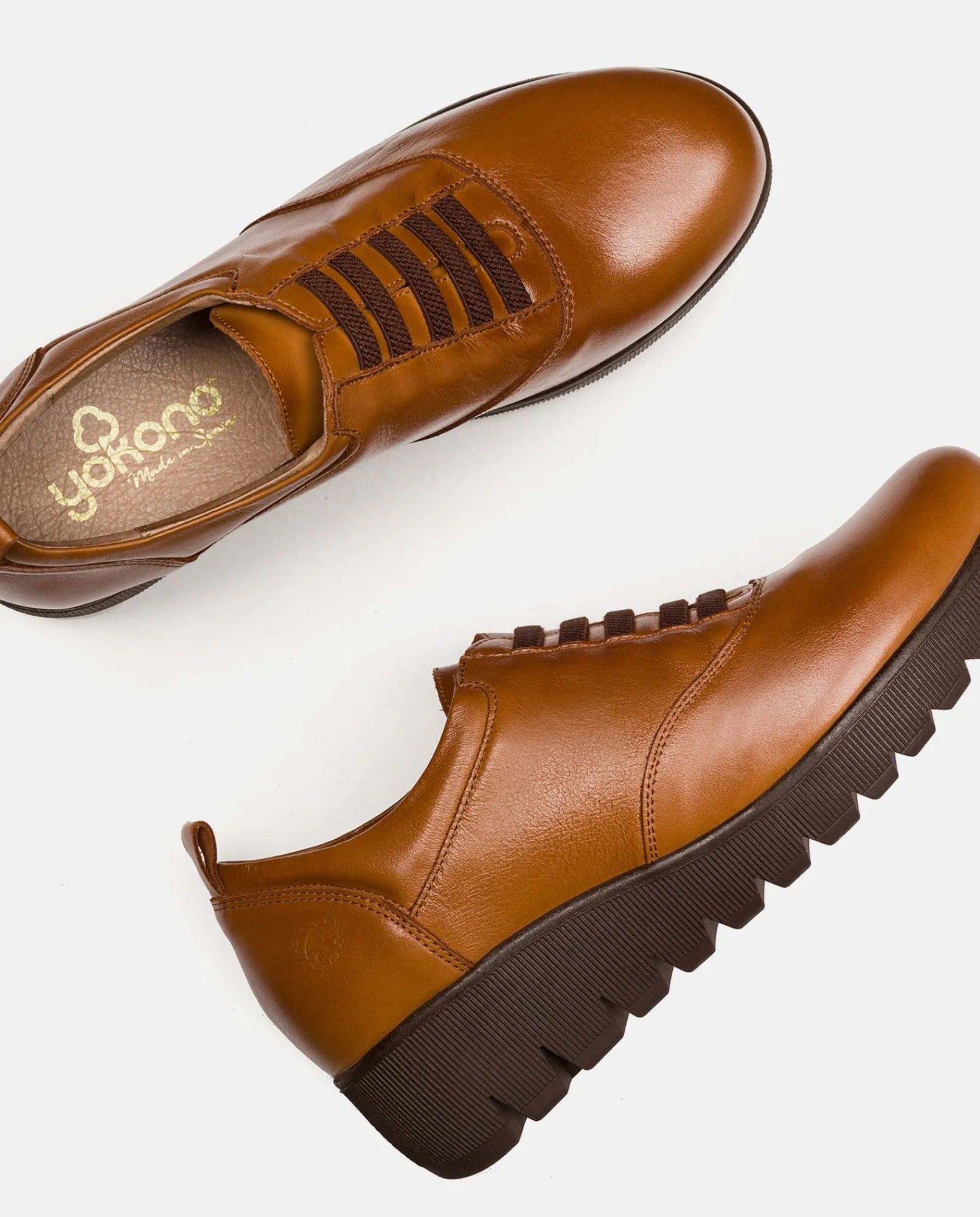 Mujer Yokono Zapatos|Zapato Plano Atenas 035 Cuero
