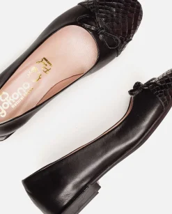 Mujer Yokono Zapatos|Zapato Plano Canada 001 Negro
