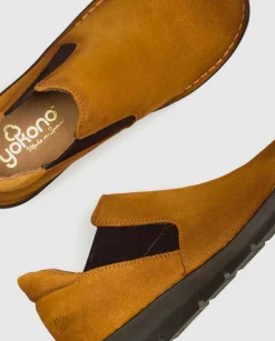 Mujer Yokono Zapatos|Zapato Plano Lyon 003 Marron
