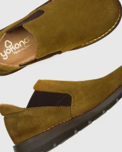 Mujer Yokono Zapatos|Zapato Plano Lyon 003 Verde
