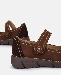 Mujer Yokono Zapatos|Zapato Plano Olba 005 Marron
