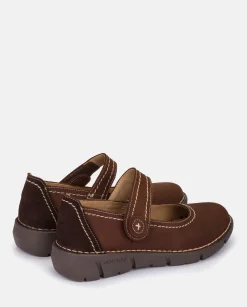 Mujer Yokono Zapatos|Zapato Plano Olba 005 Marron