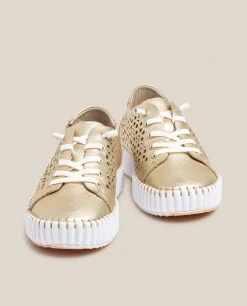 Mujer Yokono Zapatos|Deportivos|Zapato Plano Sintra 002 Dorado