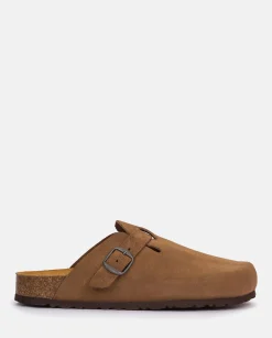 Hombre Yokono Zuecos|Sandalias|Zapato Plano Zueco 599 Marrón