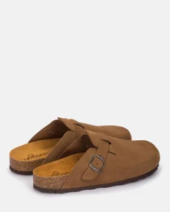 Hombre Yokono Zuecos|Sandalias|Zapato Plano Zueco 599 Marrón