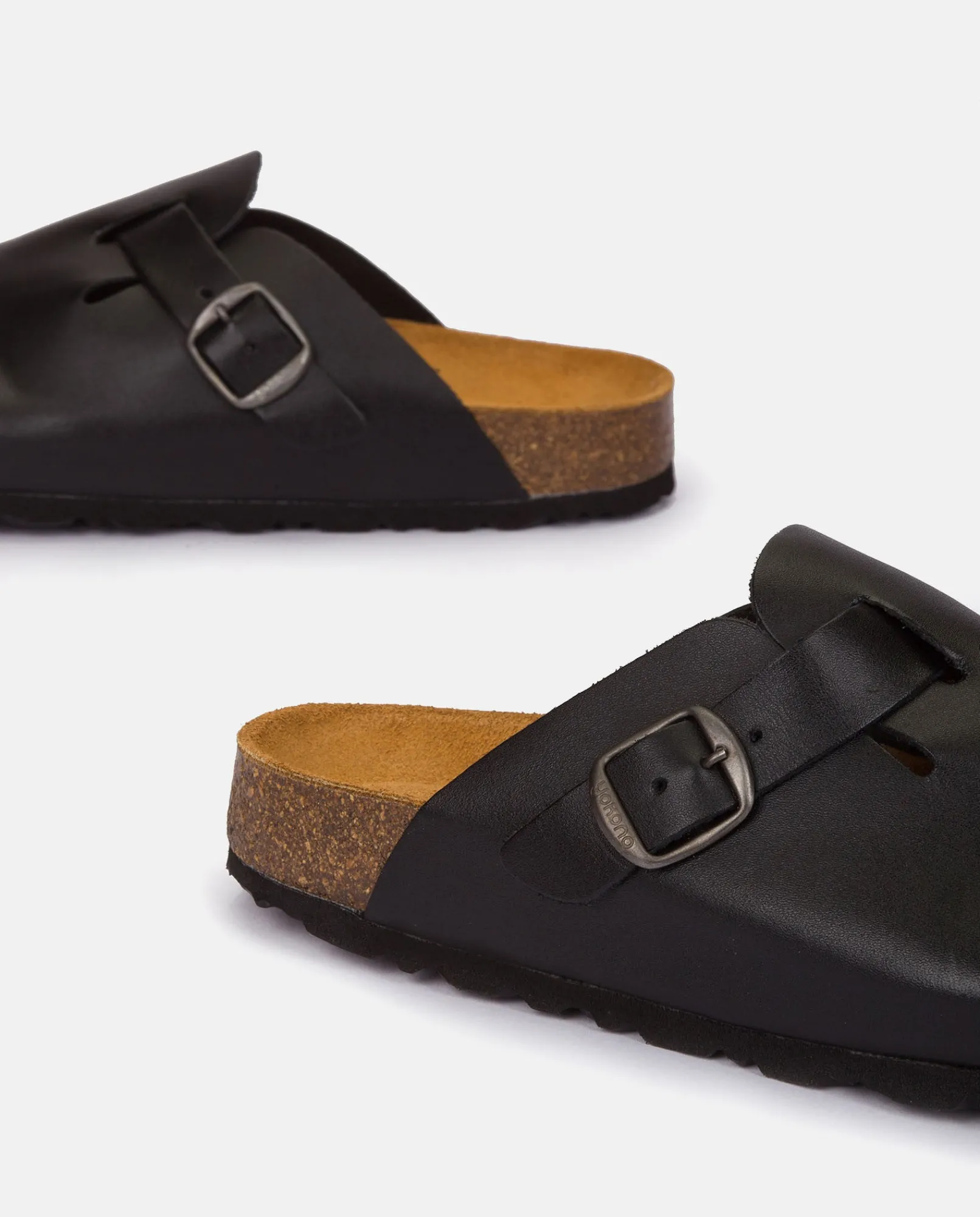Hombre Yokono Zuecos|Sandalias|Zapato Plano Zueco 599 Negro