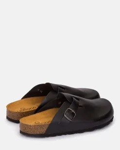Hombre Yokono Zuecos|Sandalias|Zapato Plano Zueco 599 Negro