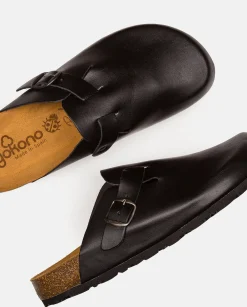 Hombre Yokono Zuecos|Sandalias|Zapato Plano Zueco 599 Negro