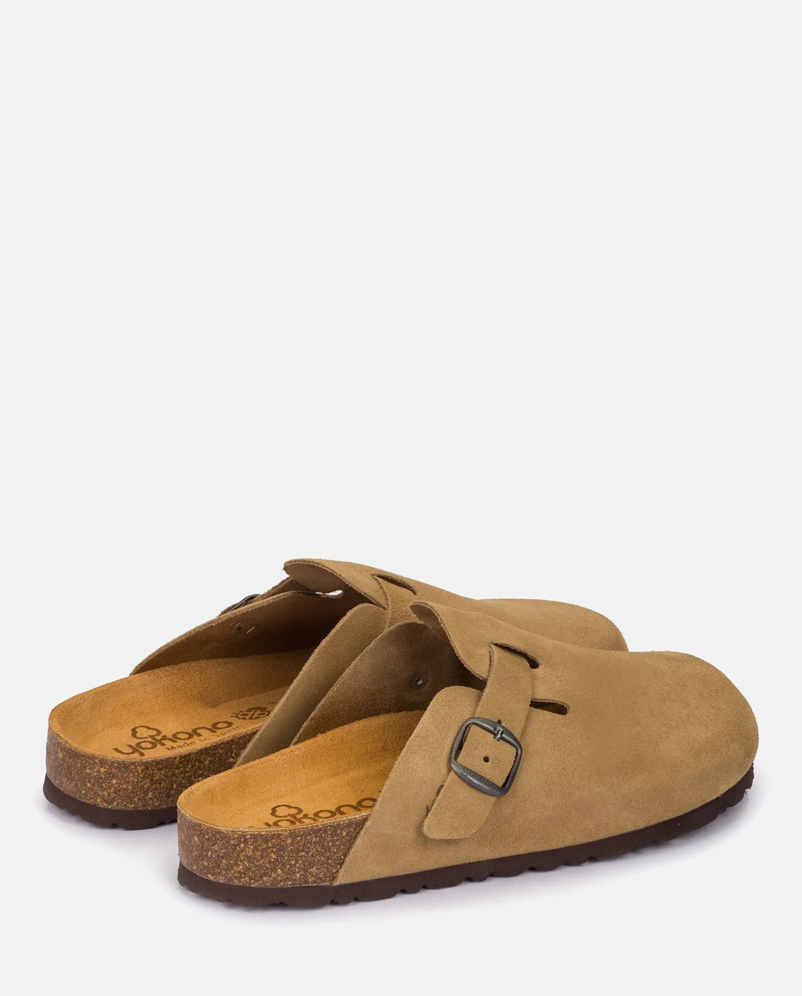 Mujer Yokono Zuecos|Sandalias Planas|Zapato Plano ZUECO-599 Beige