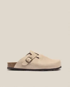 Mujer Yokono Zuecos|Sandalias Planas|Zueco 599 Beige